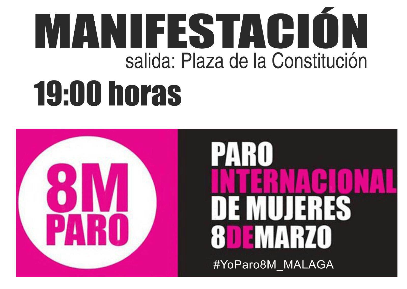 CartelManifestacionMalaga8deMarzo