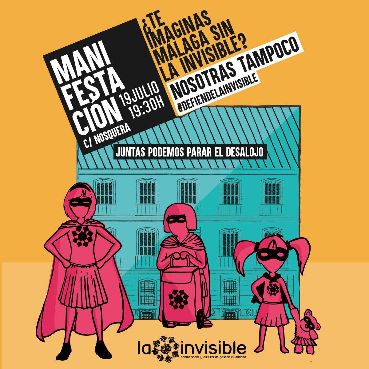CartelManifestacionLaInvisibleJulio2018